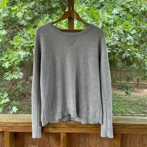 Vince Men's Grey Wool/Yak Waffle Knit Sweater Size XL